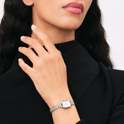 ساعت نقره زنانه