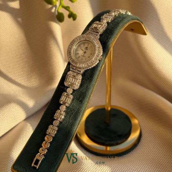 تصویر  ساعت نقره زنانه WFE100