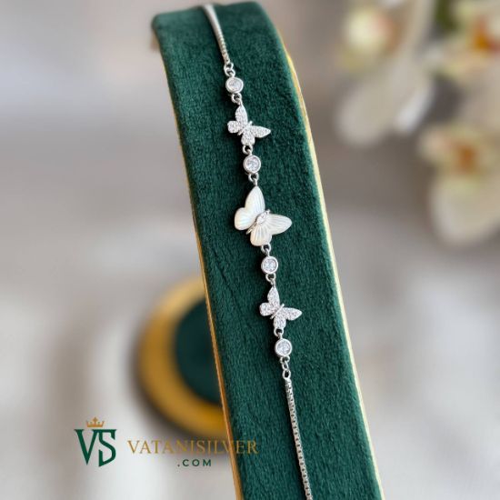 تصویر  دستبند نقره اسپرت کدBBV105