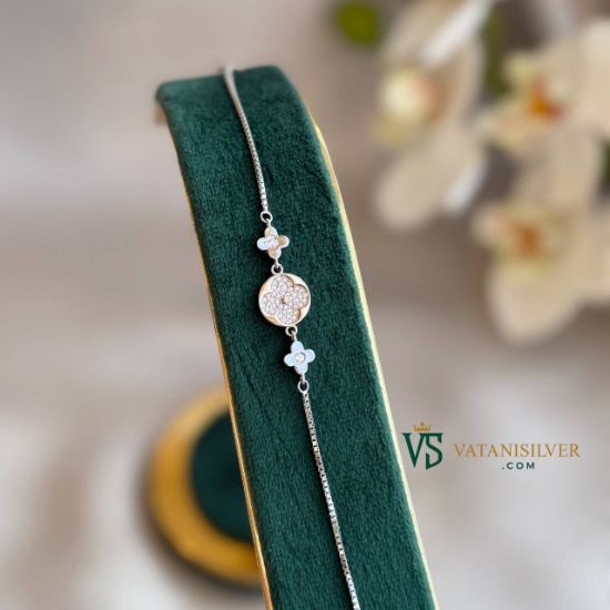 تصویر  دستبند نقره اسپرت کدBBV107