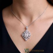 تصویر  گردنبند نقره زنانه کد NZJ100