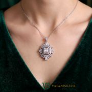 تصویر  گردنبند نقره زنانه کد NZJ101