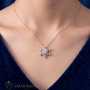تصویر  گردنبند نقره زنانه کد NZM100